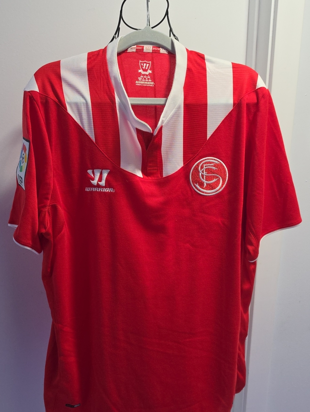 Warrior Sevilla Red & White Soccer Jersey